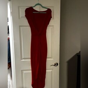 Rolla Coster Vibrant Red Backless Dress